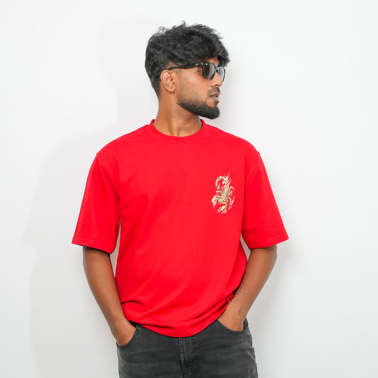 Scorpion Tee - 240 GSM Drop Shoulder Unisex Tee (Graphic T-Shirt)
