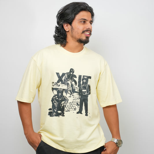 XSIT Urban Crew - 240 GSM Drop Shoulder Unisex Tee (Graphic T-Shirt)