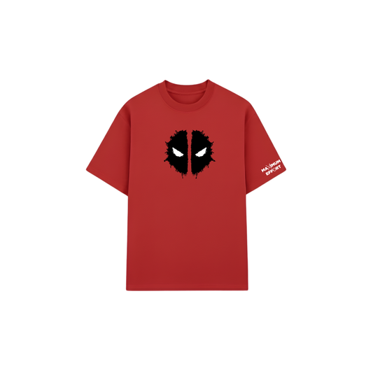 Oversized Drop Shoulder Deadpool T-Shirt - premium quality
