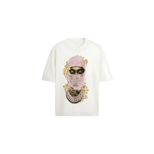 Oversized Hip-Hop Quote Drop Shoulder Tee - Real Eyes Realize