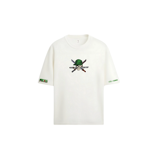 Zoro Roronoa One Piece T-Shirt - Oversized Anime Drop Shoulder Tee