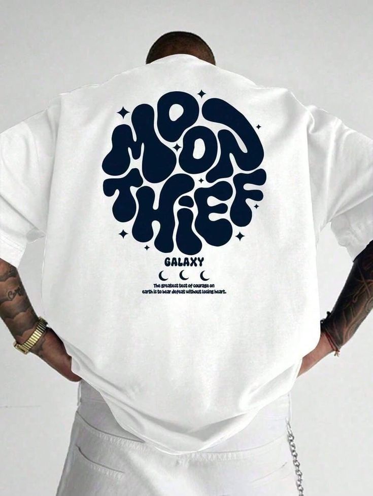 Drop Shoulder Oversized Typography T-Shirts