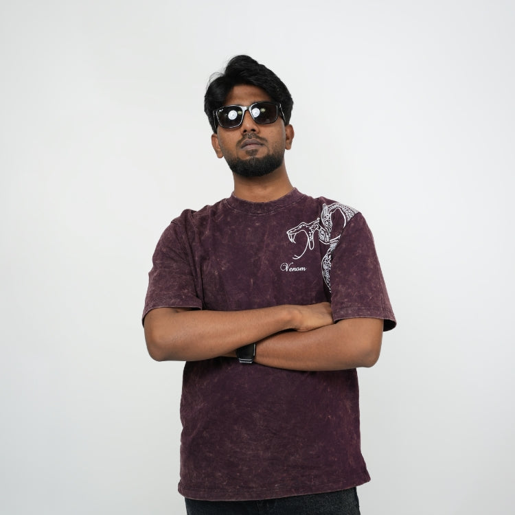 Oversized Acid Wash Tee