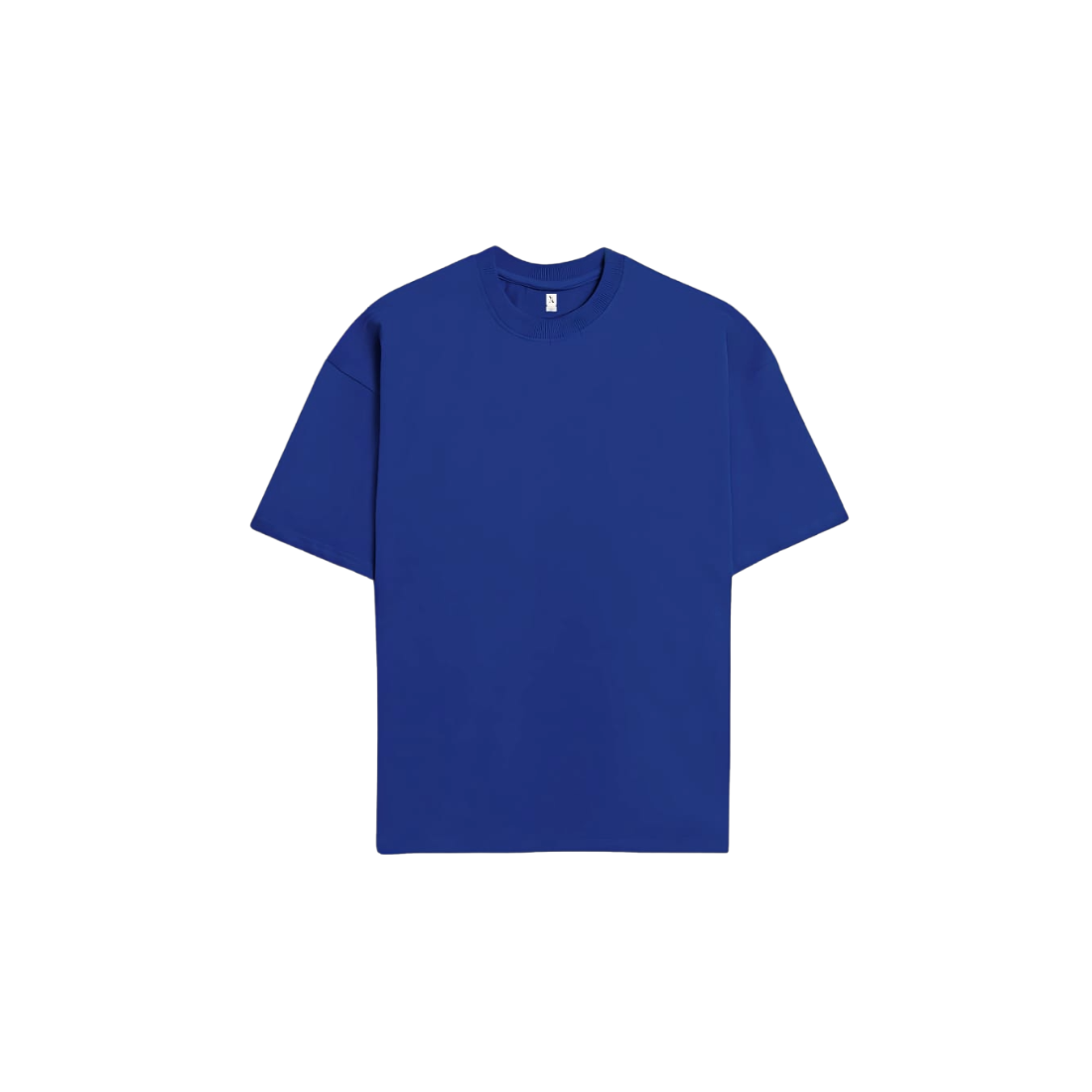 Plain Royal Blue Oversized T-Shirt - Drop Shoulder Fit