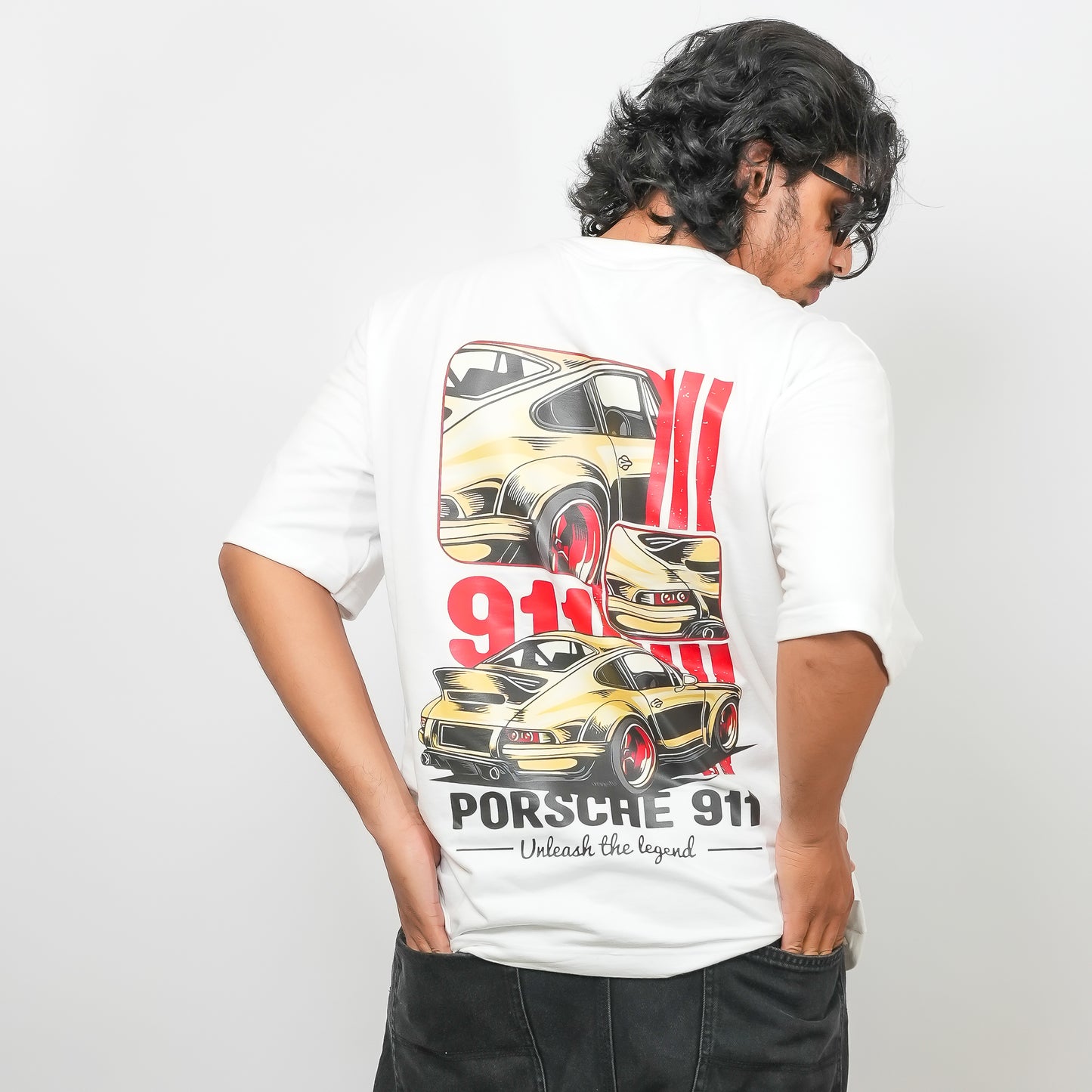 Oversized Porsche 911 - 240 GSM Drop Shoulder Tee
