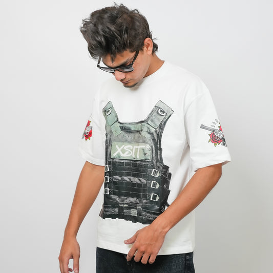 Armor Printed - 240 GSM Drop Shoulder Unisex Tee (Graphic T-Shirt)