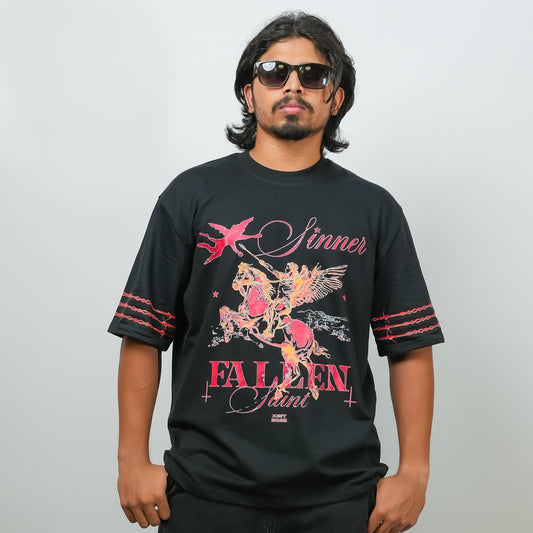 Fallen Angel - 240 GSM Drop Shoulder Unisex Tee (Graphic T-Shirt)