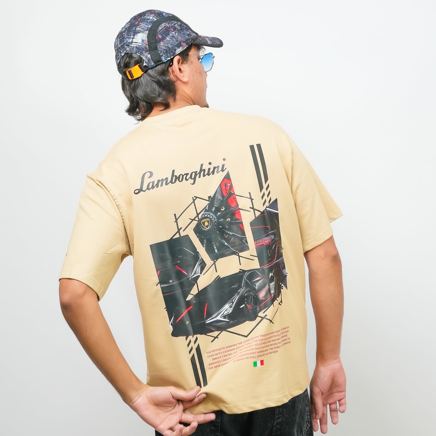 Lamborghini Huracan Oversized - 240 GSM Drop Shoulder Unisex Tee