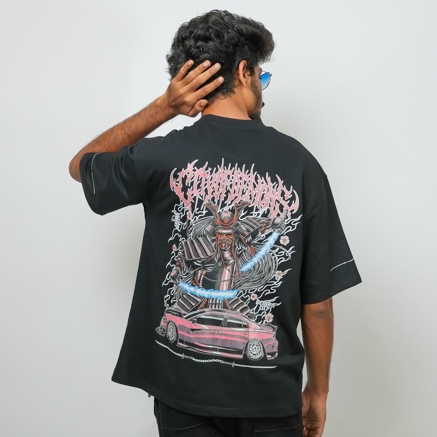 Samurai JDM - 240 GSM Drop Shoulder Unisex Tee (Graphic T-Shirt)