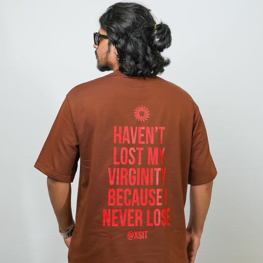 Mocha Brown - 240 GSM Drop Shoulder Unisex Tee (Graphic T-Shirt)