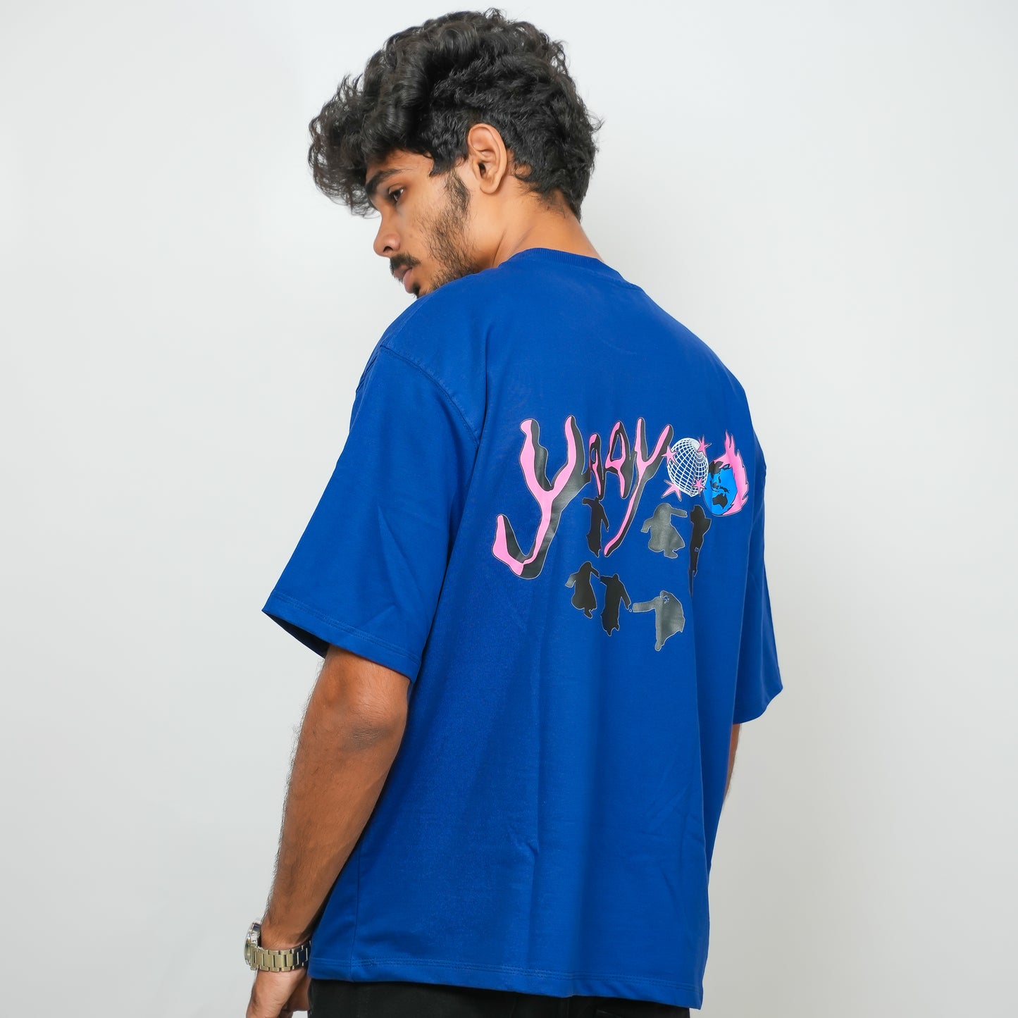 Blue Dance Printed - 240 GSM Drop Shoulder Unisex Tee (Graphic T-Shirt)
