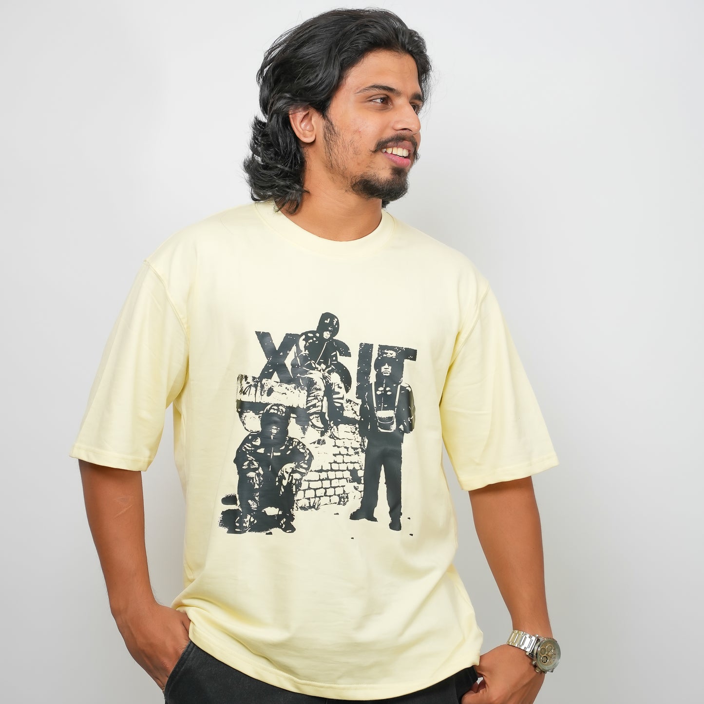 XSIT Urban Crew - 240 GSM Drop Shoulder Unisex Tee (Graphic T-Shirt)