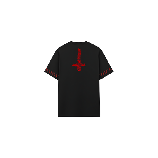 Heavyweight Oversized Gothic Tee: Fallen Angel