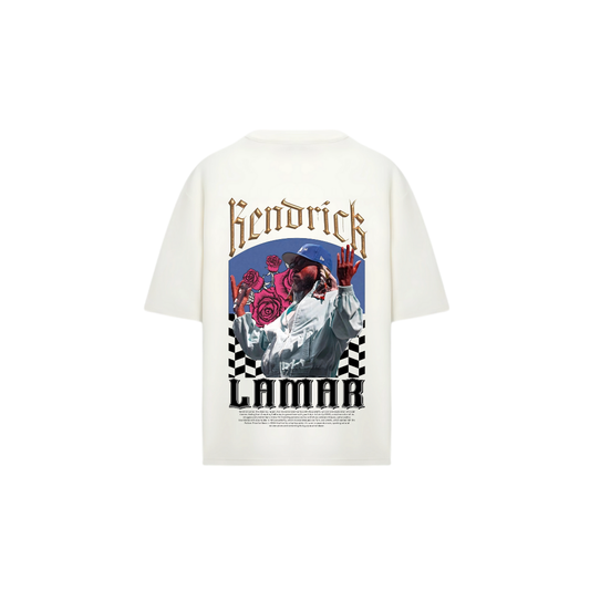 Kendrick Lamar Rose Racer T-Shirt - Oversized Drop Shoulder Tee