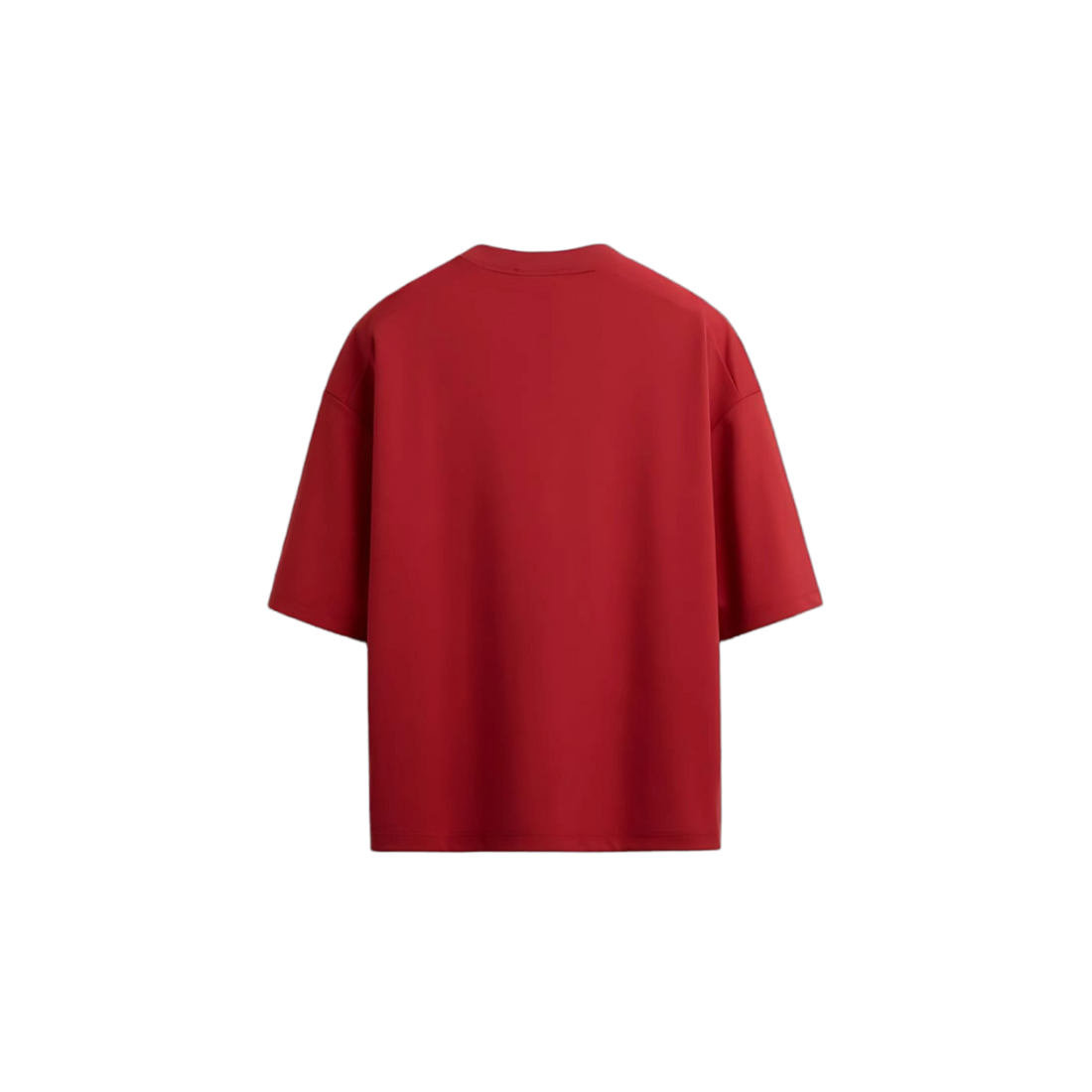 Plain Red Oversized T-Shirt - Drop Shoulder Fit