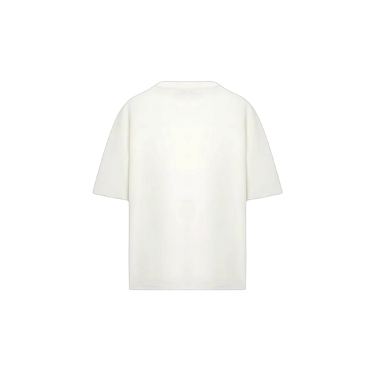 White Oversized T-Shirt - Drop Shoulder Fit