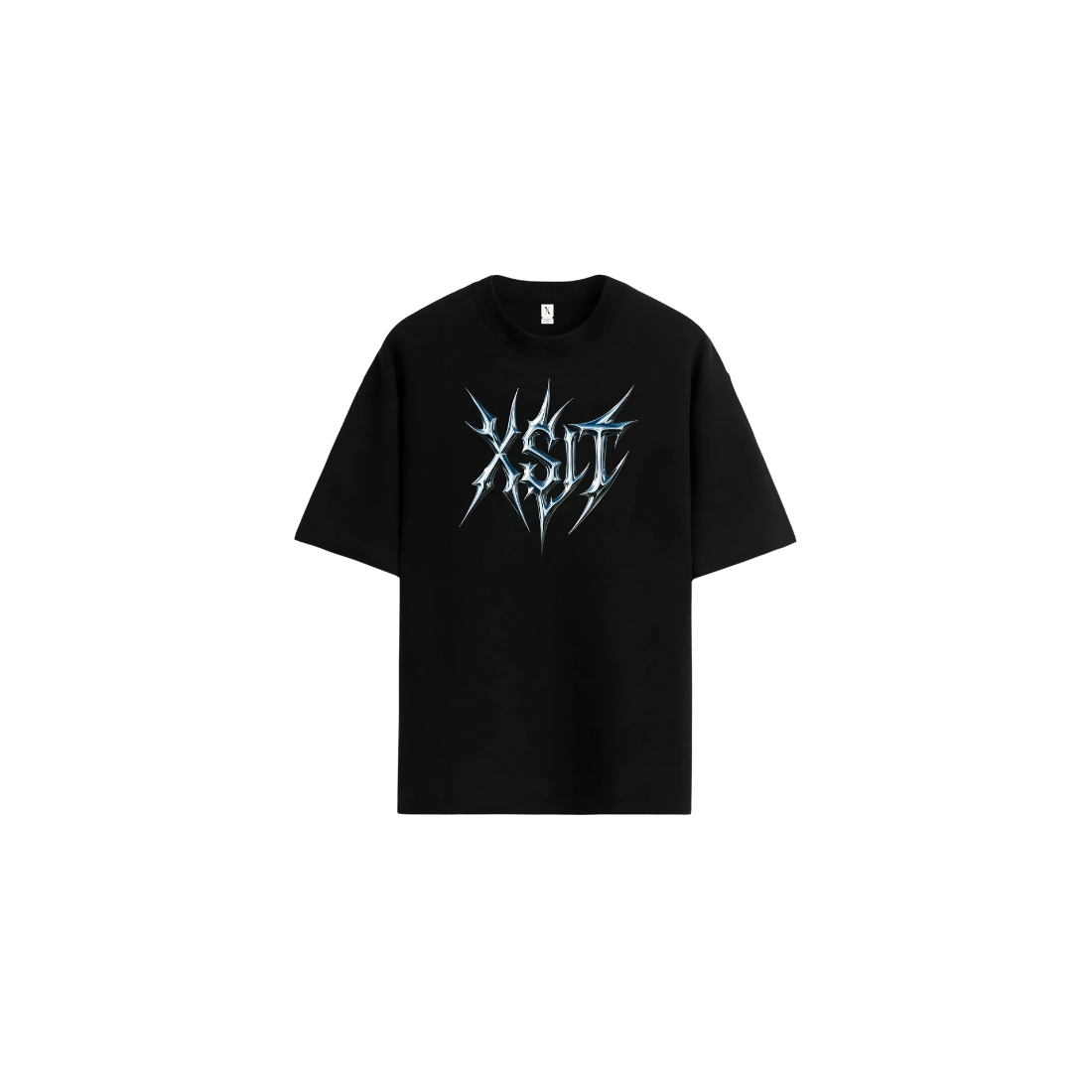 Black Gothic XSIT Oversized Tee | Premium Drop Shoulder