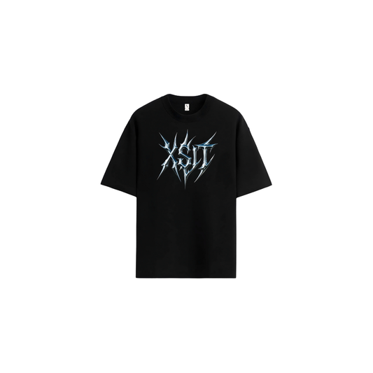 Black Gothic XSIT Oversized Tee | Premium Drop Shoulder