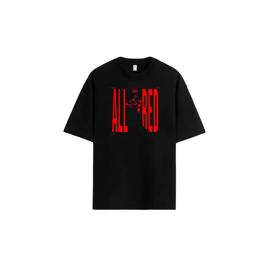Playboi Carti all red T-Shirt - Oversized Drop Shoulder Tee