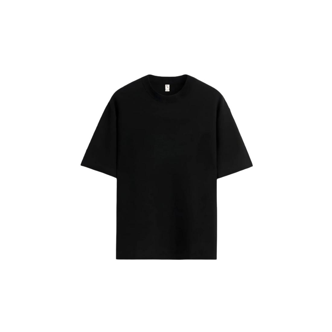 Plain Black Oversized T-Shirt - Drop Shoulder Fit