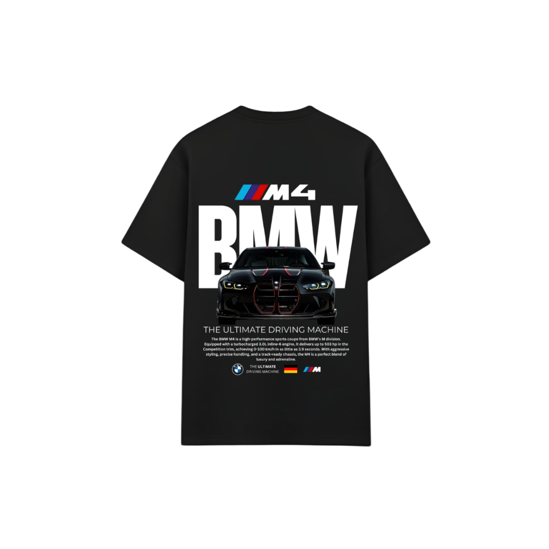 Oversized BMW M4  - 240 GSM Drop Shoulder Unisex Tee