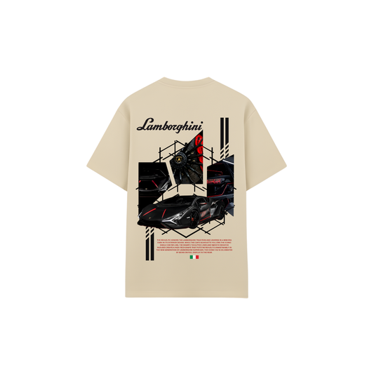 Oversized Drop Shoulder Lamborghini Huracán T-Shirt