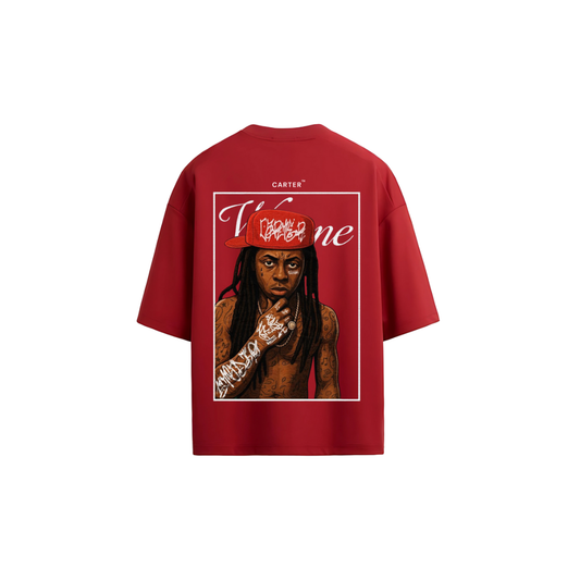 Lil Wayne Carter Printed Oversized Drop Shoulder t-shirt