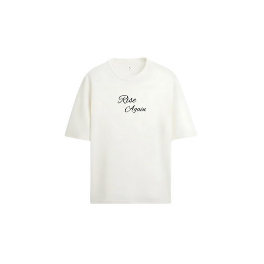 Resilient Typography T-Shirt - Oversized Rug Graphic Statement Tee