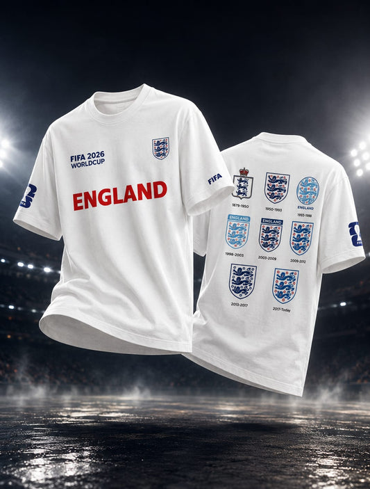 XSIT FIFA World Cup 2026 Edition: England Football T-Shirt