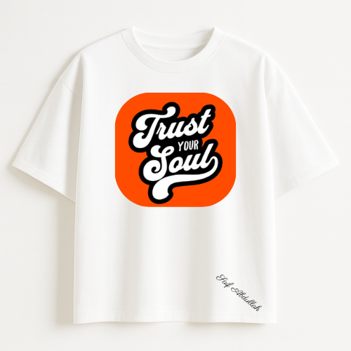 Drop shoulder tee (white)