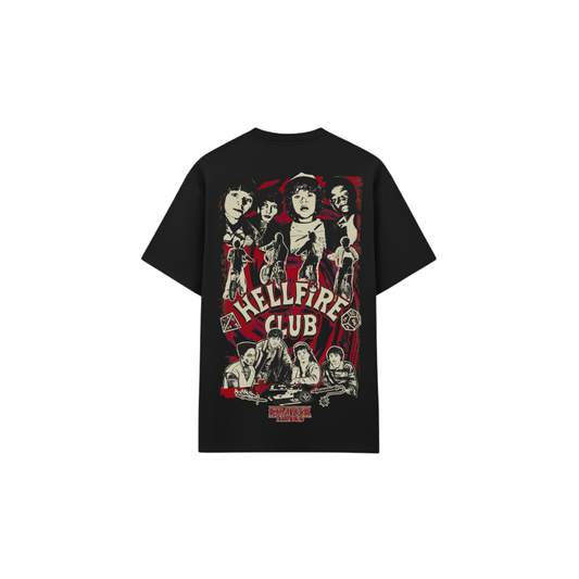Hellfire Club T-Shirt - Oversized Stranger Things Fandom Tee